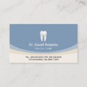 Carte De Rendez-vous Pastel Blue & Beige Professional Dental Care (Devant)