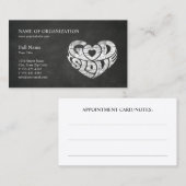 Carte De Rendez-vous Pasteur de l'Église chrétienne grise | Ministère r (Devant / Derrière)