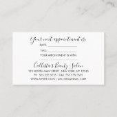 Carte De Rendez-vous Patterns de Chic Rose Gold White Marble Stone (Dos)