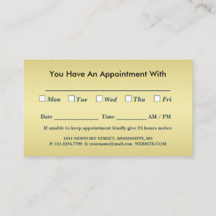 Carte De Rendez-vous Paw chien brillant or sur le service de grossissem