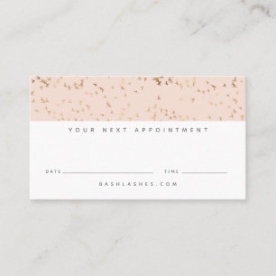 Carte De Rendez-vous Peach Blu Pink et Gold Professionnel simple