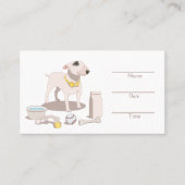 Carte de rendez-vous personnalisable du salon de t (Devant)