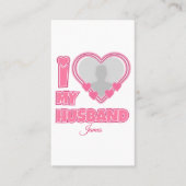 Carte De Rendez-vous Personnalisé I Love My Husband - Ajouter Photo & N (Devant)