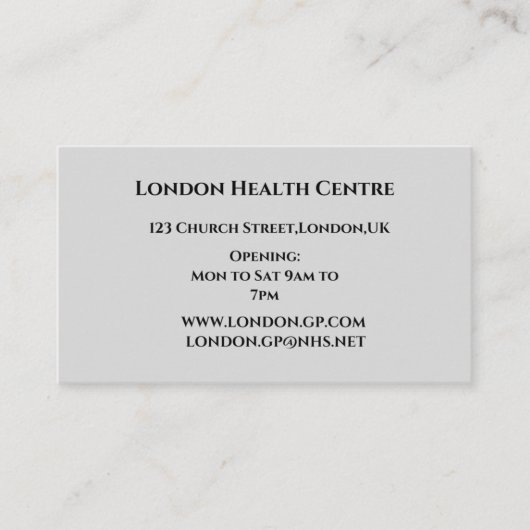 Carte de rendez-vous personnalisée élégante (Devant)