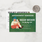 Carte de rendez-vous personnalisée pour les entrep (Devant/Arrière en situation)