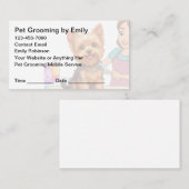 Carte De Rendez-vous Pet Grooming Appointment Cards Design Template (Devant / Derrière)