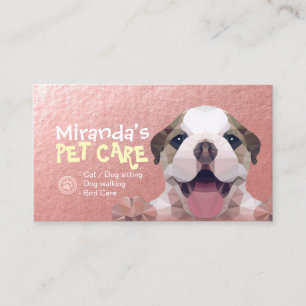 Carte De Rendez-vous Petit Pog Chien Soins pour animaux de compagnie Gr