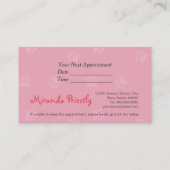 Carte De Rendez-vous Petit Pog Poy Soin pour animaux Grooming Alimentat (Dos)