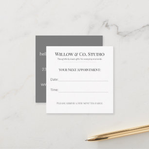 Carte De Rendez-vous Petite Entreprise à Effectif Réduit