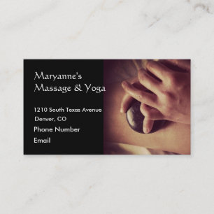 Carte De Rendez-vous Photo Massage en pierre chaude