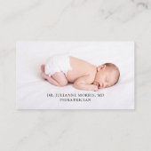 Carte de rendez-vous photo pour pédiatre (Dos)