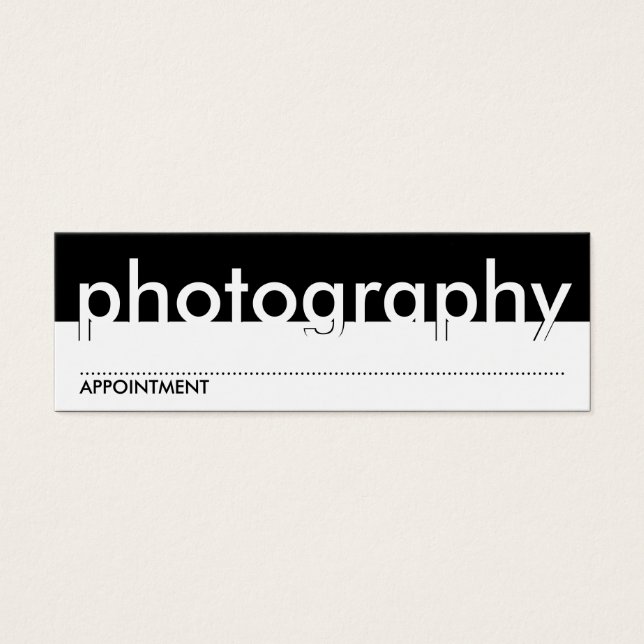 carte de rendez-vous photographique (Devant)