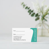 Carte De Rendez-vous Physical Therapist Appointment Business Cards (Debout devant)