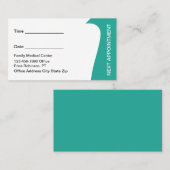 Carte De Rendez-vous Physical Therapist Appointment Business Cards  (Devant / Derrière)
