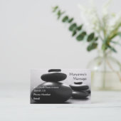 Carte De Rendez-vous Pierres de massage (Debout devant)