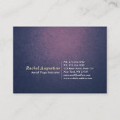 Carte De Rendez-vous Pilates d'entraînement de yoga aérien (Dos)