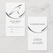 Carte De Rendez-vous Pilates Pose Côté Pli (Devant / Derrière)