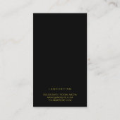 Carte De Rendez-vous Pilier d'or | Marbre noir | Procureur (Dos)