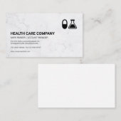 Carte De Rendez-vous Pilule et bécher | Pharmaceutique (Devant / Derrière)