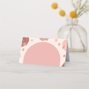 Carte De Rendez-vous Pink Retro Citrouille Premier anniversaire étiquet