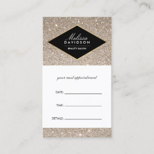 Carte de rendez-vous Platine Parties scintillant e