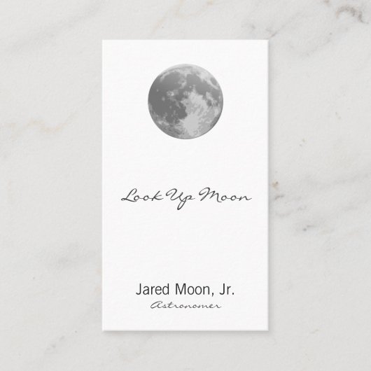 Carte De Rendez-vous Pleine lune (Devant)