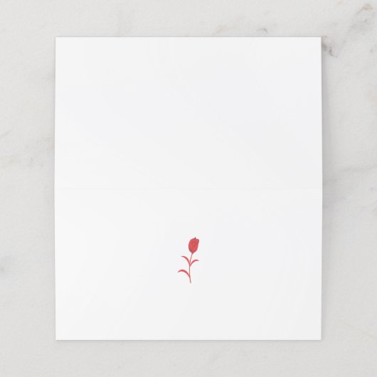 Carte de rendez-vous pliée (Extérieur déplié)