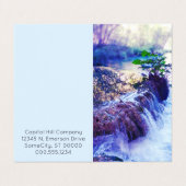 carte de rendez-vous pliée à la brume d'eau (Extérieur déplié)