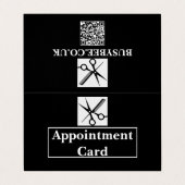 Carte de rendez-vous pliée - Conception BusyBee (Extérieur déplié)