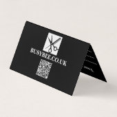 Carte de rendez-vous pliée - Conception BusyBee (Dos)