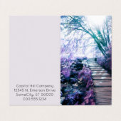 carte de rendez-vous pliée de chemin enchanté (Extérieur déplié)