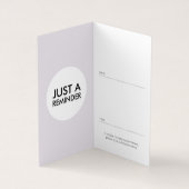 carte de rendez-vous pliée de chemin enchanté (Intérieur)