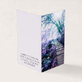 carte de rendez-vous pliée de chemin enchanté (Extérieur)