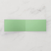 Carte de rendez-vous pliée Fougère verte (Intérieur déplié)