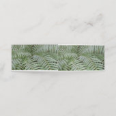 Carte de rendez-vous pliée Fougère verte (Extérieur déplié)