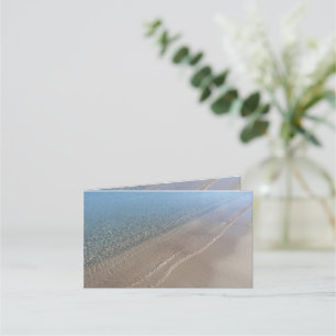 Carte de rendez-vous pliée Mer cristalline