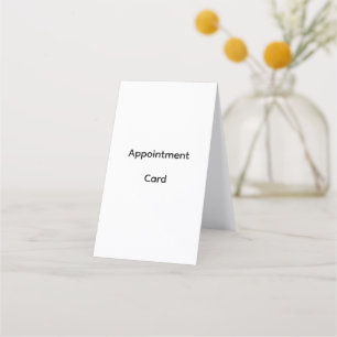 Carte de rendez-vous pliée personnalisée pour entr