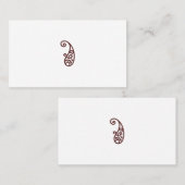 Carte De Rendez-vous Point rouge (Devant / Derrière)