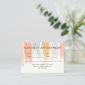 Carte De Rendez-vous Pointes de brosse Boho Watercolor (Debout devant)