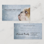 Carte De Rendez-vous Poly Bulldog Pet Care Grooming Baignade Rendez-vou (Devant / Derrière)