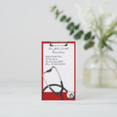Carte De Rendez-vous Porte - bloc Médicale avec Stethoscope - Rendez-vo (Debout devant)