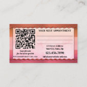 Carte De Rendez-vous Portfolio Photo Beauté et maquillage (Dos)