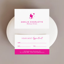 Carte de rendez-vous pour artistes maquilleurs | C