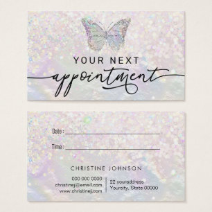 carte de rendez-vous pour faux papillon nacre
