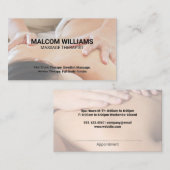 Carte de rendez-vous pour la massothérapie (Devant / Derrière)