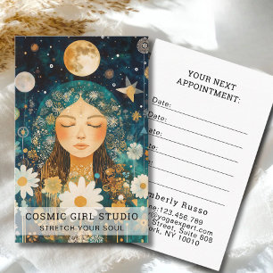 Carte de rendez-vous pour le Salon Cosmic Girl Boh
