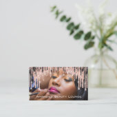 Carte de rendez-vous pour Rose de maquillage photo (Debout devant)