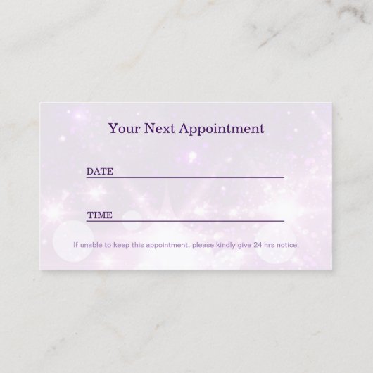 Carte de rendez-vous pour TECHNICIEN TECHNICIEN du (Dos)