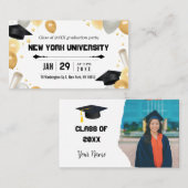 Carte de rendez-vous pour un diplôme (Devant / Derrière)