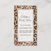 Carte De Rendez-vous Prince d'Or noir Brown Leopard (Dos)
